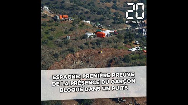 Espagne: Première preuve de la présence du petit garçon bloqué dans un puits