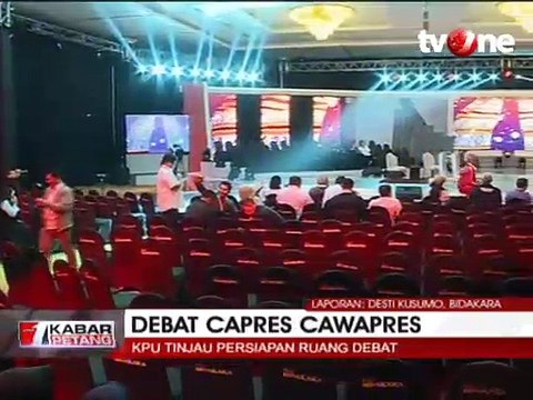 Suasana Terkini Lokasi Debat Capres Cawapres
