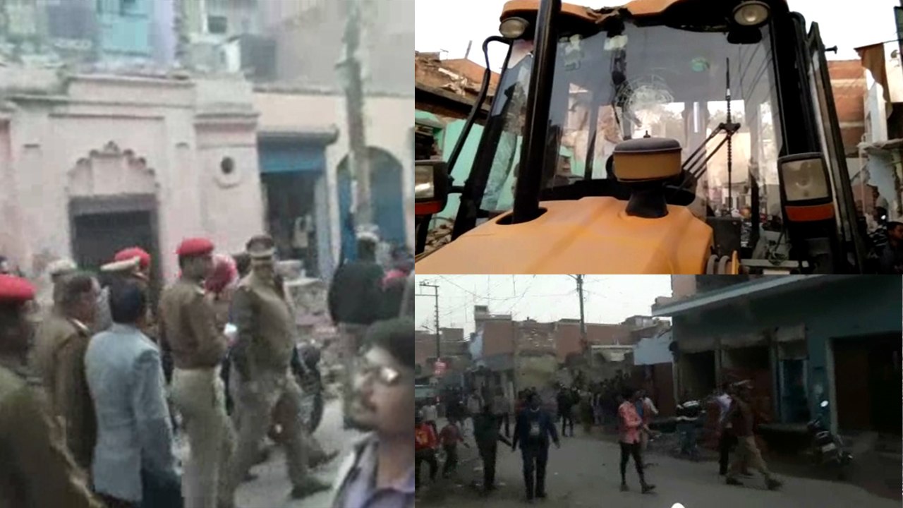 फतेहपुर: अतिक्रमण हटाने पर हुआ बवाल, व्यापारियों ने किया पुलिस पर पथराव