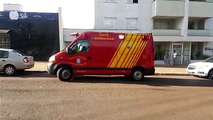 Homem encontrado ferido é socorrido na Rua Paraná