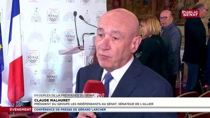 Claude Malhuret, « très en colère », de la remise en question du Sénat