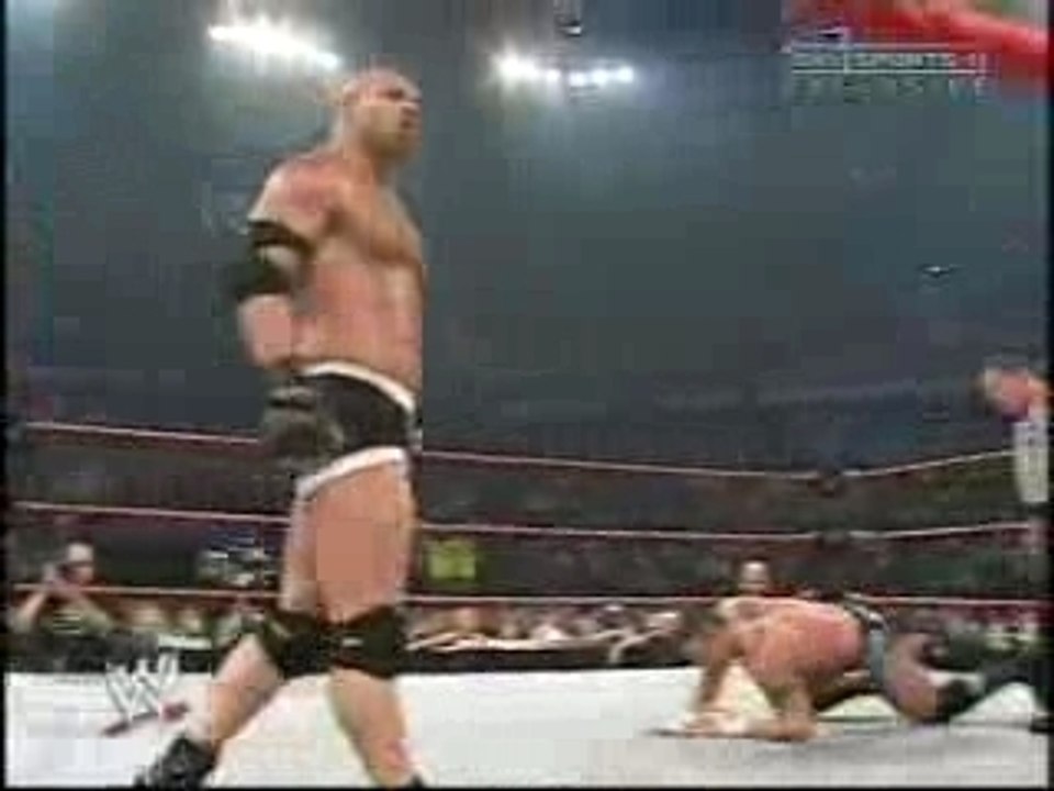 WWE - Goldberg vs Randy Orton - referee Stone Cold Steve Aus