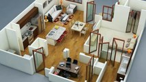 Bedroom Apartment Floor Plans with Dimensions