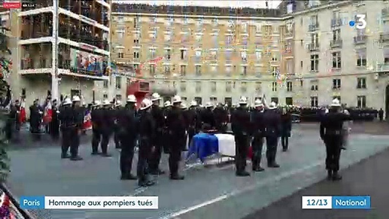 Explosion de l’immeuble à Paris : hommage national aux pompiers morts