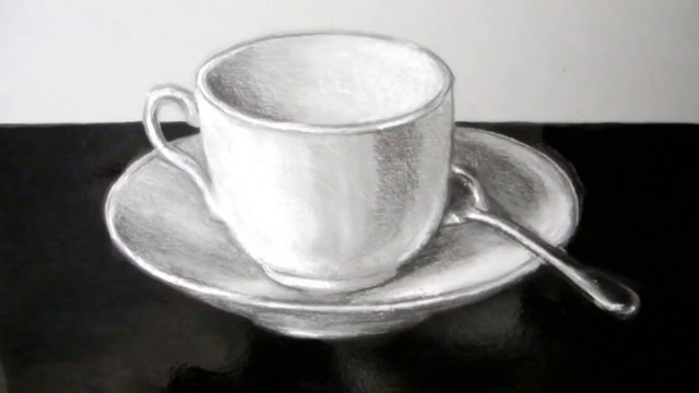 Comment dessiner une nature morte Une tasse et une soucoupe || How to Draw a Still Life A Cup and Saucer