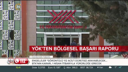 YÖK'ten bölgesel başarı raporu