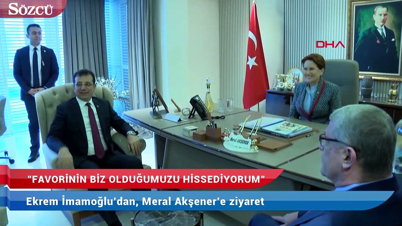 Ekrem İmamoğlu’dan, Meral Akşener’e ziyaret