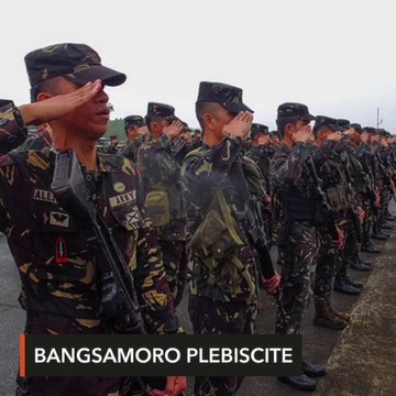 20,000 soldiers, cops to secure Bangsamoro plebiscite