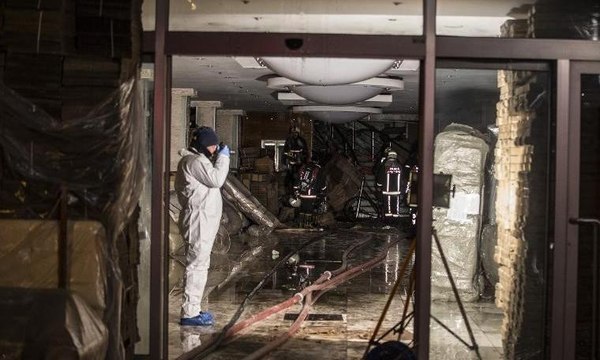 Ankara'da Mobilyacılar Sitesinde yangın