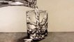 Comment dessiner un verre d'eau avec de l'eau qui s'y déverse  ||  How to Draw a Glass of Water with water pouring into it Narrated
