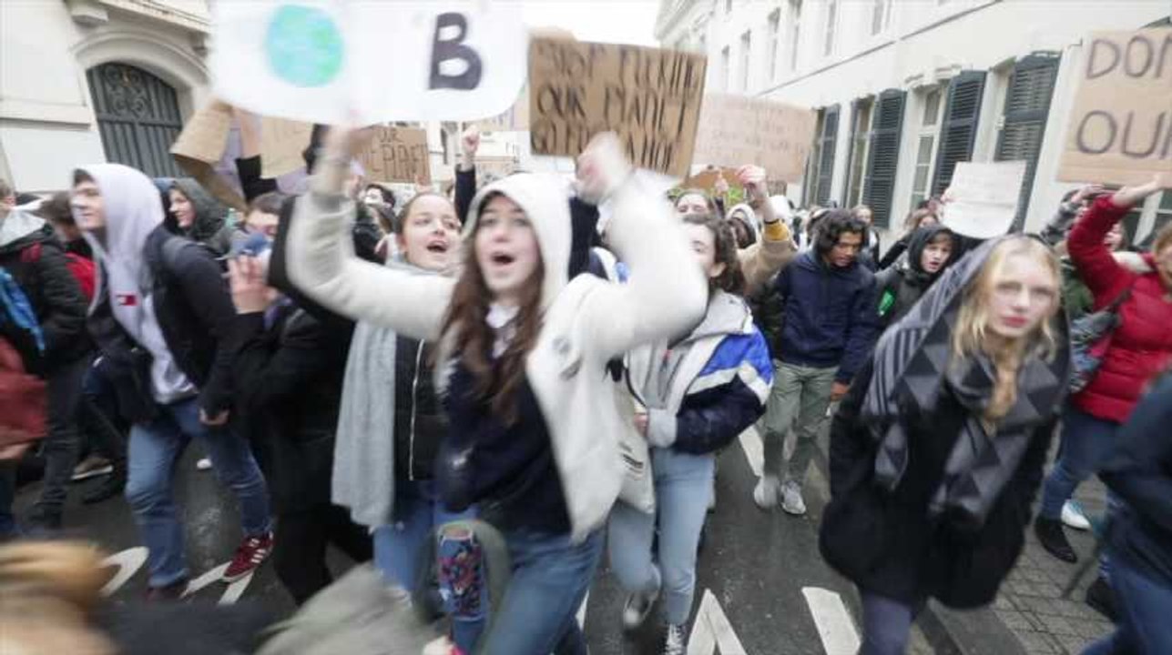 Youth For Climat à Bruxelles: 12.000 écoliers dans la rue