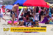 Digesa: 27 de las 46 playas en Lima no son aptas para bañistas