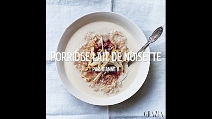Recette en vidéo : un porridge crémeux aux pommes et aux noisettes