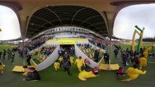 Vidéo 360° : la sortie des joueurs vue de l'arche !