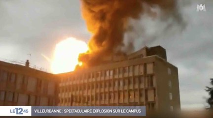 Villeurbanne : explosion sur le toit de l'université - ZAPPING ACTU DU 17/01/2019