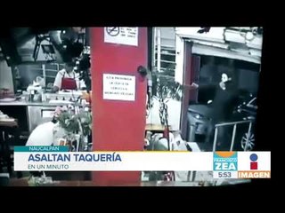 下载视频: Asaltan taquería en Naucalpan; tres sujetos asaltaron a comensales | Noticias con Zea