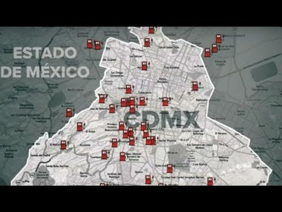 Según usuarios de redes este es el mapa del desabasto de gasolina | Noticias con Ciro