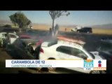 Carambola en carretera México-Pachuca deja cinco personas lesionadas | Noticias con Francisco Zea