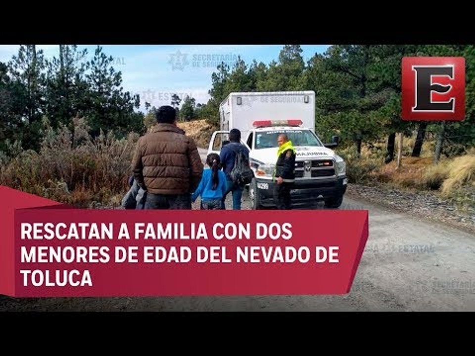 Rescatan a familia extraviada en el Nevado Toluca
