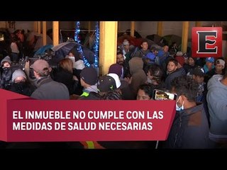 Migrantes en Tijuana se niegan a abandonar albergue clausurado
