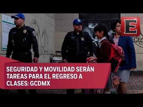 Más de 10 mil policías vigilarán regreso a clases en CDMX