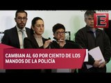 Nueva estrategia de seguridad en la CDMX contempla más policías en calles