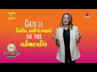 Tips de nutrición: ¿Cuánta azúcar debes consumir al día? | Sale el Sol