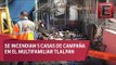 Reportan incendio en campamento de Multifamiliar Tlalpan