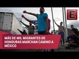 Nueva caravana de migrantes avanza hacia la capital guatemalteca