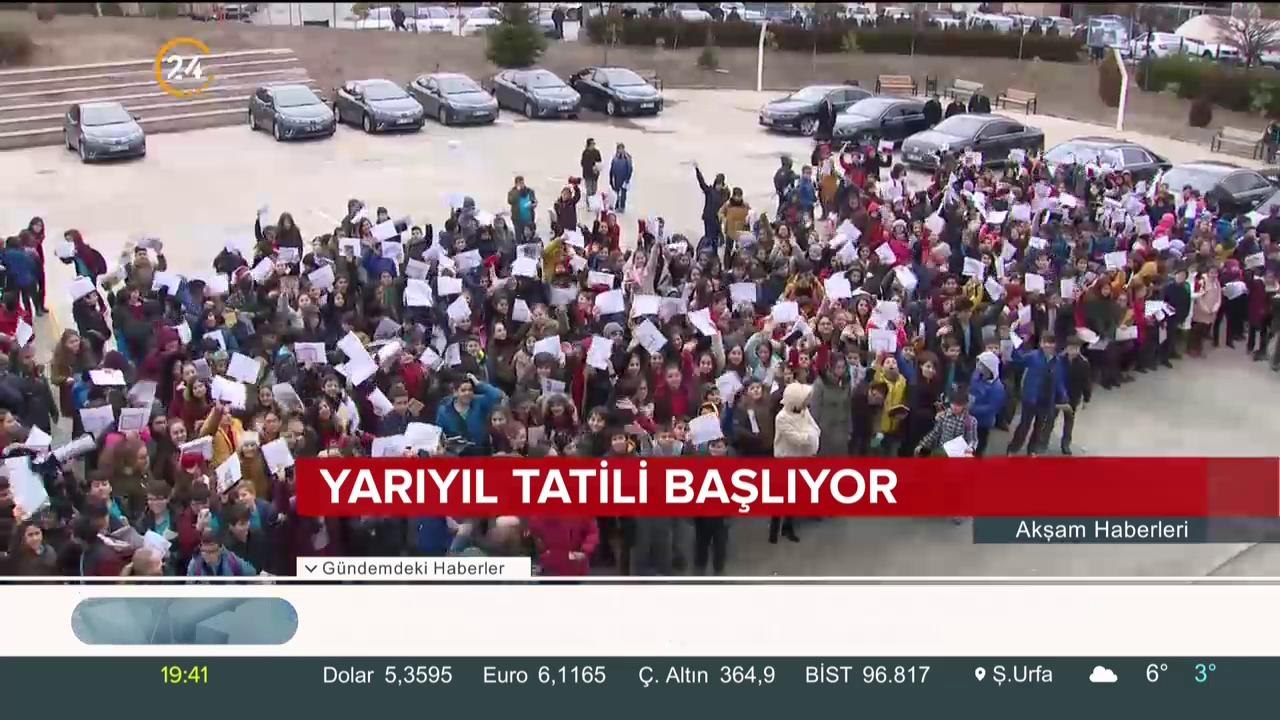 Yarıyıl tatili başlıyor