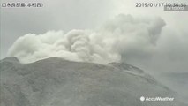 Huge volcano erupts in Japan