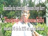 Funérailles du journaliste Alhassane Diogo Barry, témoignage de Yamoussa Sidibé, ancien DG de la RTG