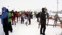 Bitlis'teki Kayaklı Koşu Eleme Yarışması