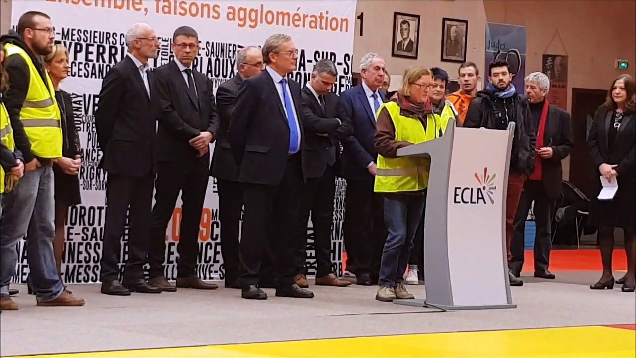 Les Gilets jaunes lédoniens s’immiscent aux vœux d’Ecla