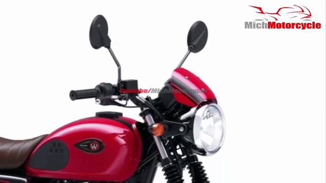 2019 Kawasaki W175 Cafe Racer Red New Version | Kawasaki W175 Cafe Racer 2019 | Mich Motorcycle