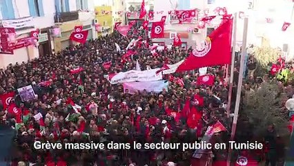 En Tunisie, grève massive du secteur public (2)