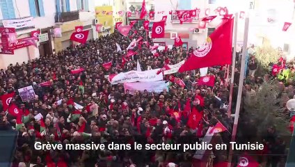 En Tunisie, grève massive du secteur public (2)
