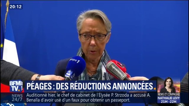 Péages: Elisabeth Borne assure que les sociétés concessionnaires se son engagées à des réductions