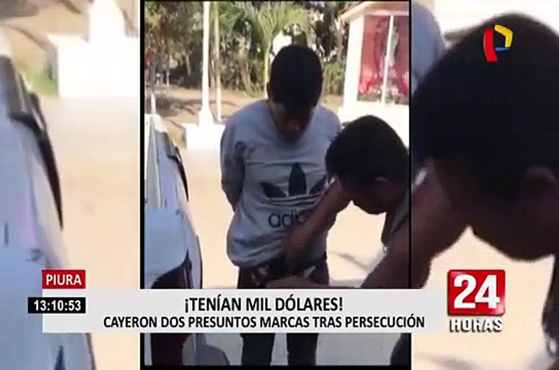Intervienen a presuntos “marcas” con más de mil dolares robados en Piura