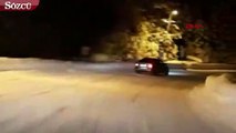 Karlar üzerinde drift yapan sürücülere ceza yağdı