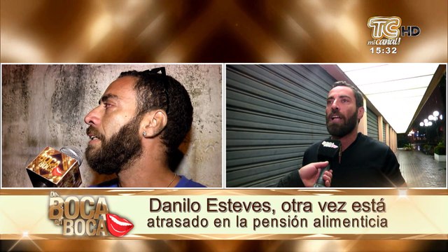 Danilo Esteves, otra vez está atrasado en la pensión alimenticia