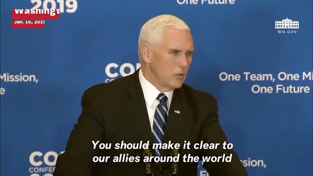 Vice President Pence Touts America's 'Proud Record Of Support' For Refugees