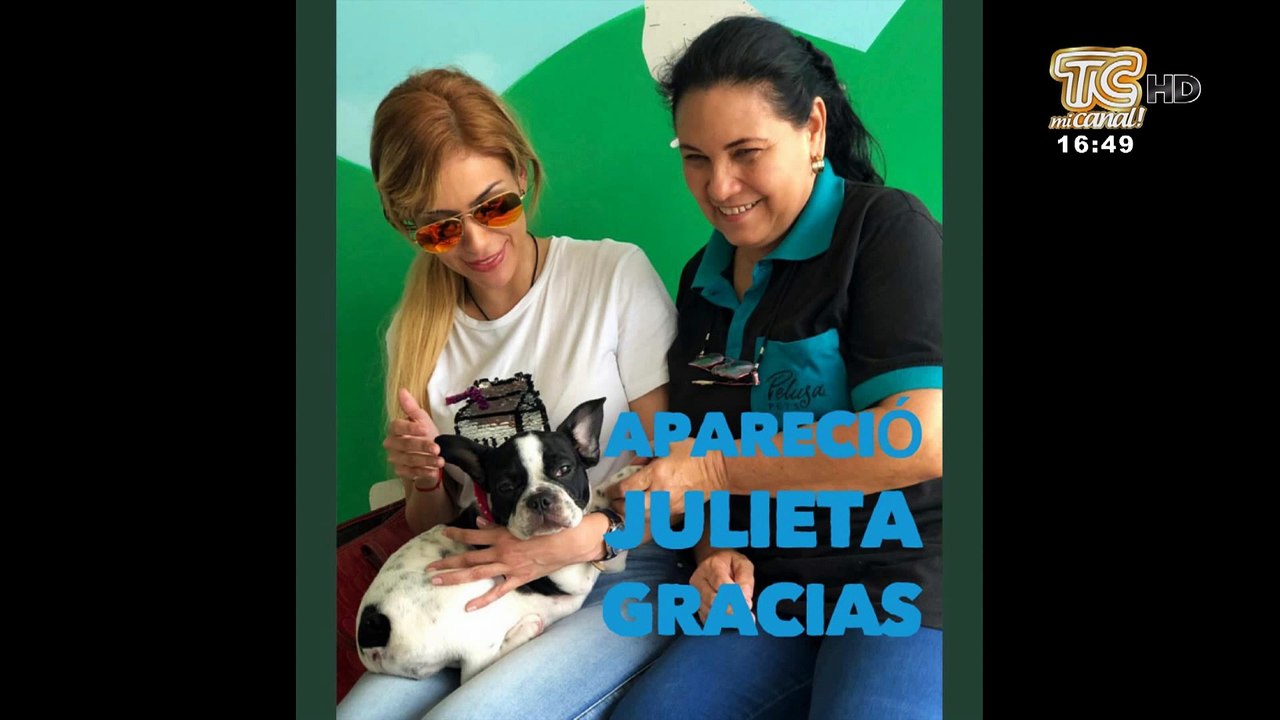 Apareció mascota de María Fernanda Ríos y su novio “Thor”