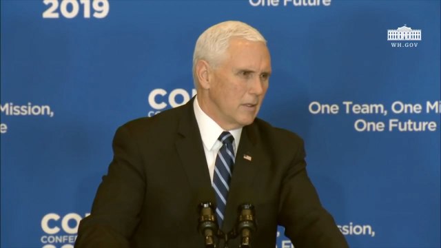 Vice President Pence Touts America's 'Proud Record Of Support' For Refugees