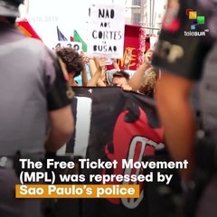 Students Attacked By Police In Brazil