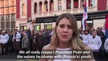 Belgrade gives Putin a rousing welcome
