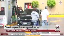 Disminuyen filas en gasolineras en Ciudad de Mexico