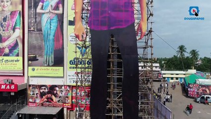 VadaChennai Vera level Celebration |Ram Cinemas| 140 feet Cutout|HalwaKaaran