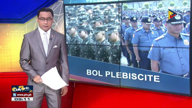 AFP at PNP, handa na sa BOL plebiscite