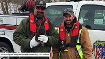 Terrified Cat Stuck On Spillway Saved In Remarkable Rescue